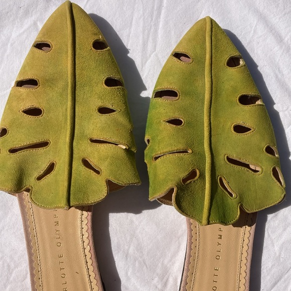 Charlotte Olympia slides flats shoes 41 10 - Picture 2 of 5